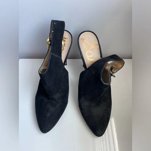 ๐(2 for $15)๐ Sam Edelman Black Suede Heels (Please Read Description) - Picture 8 of 13